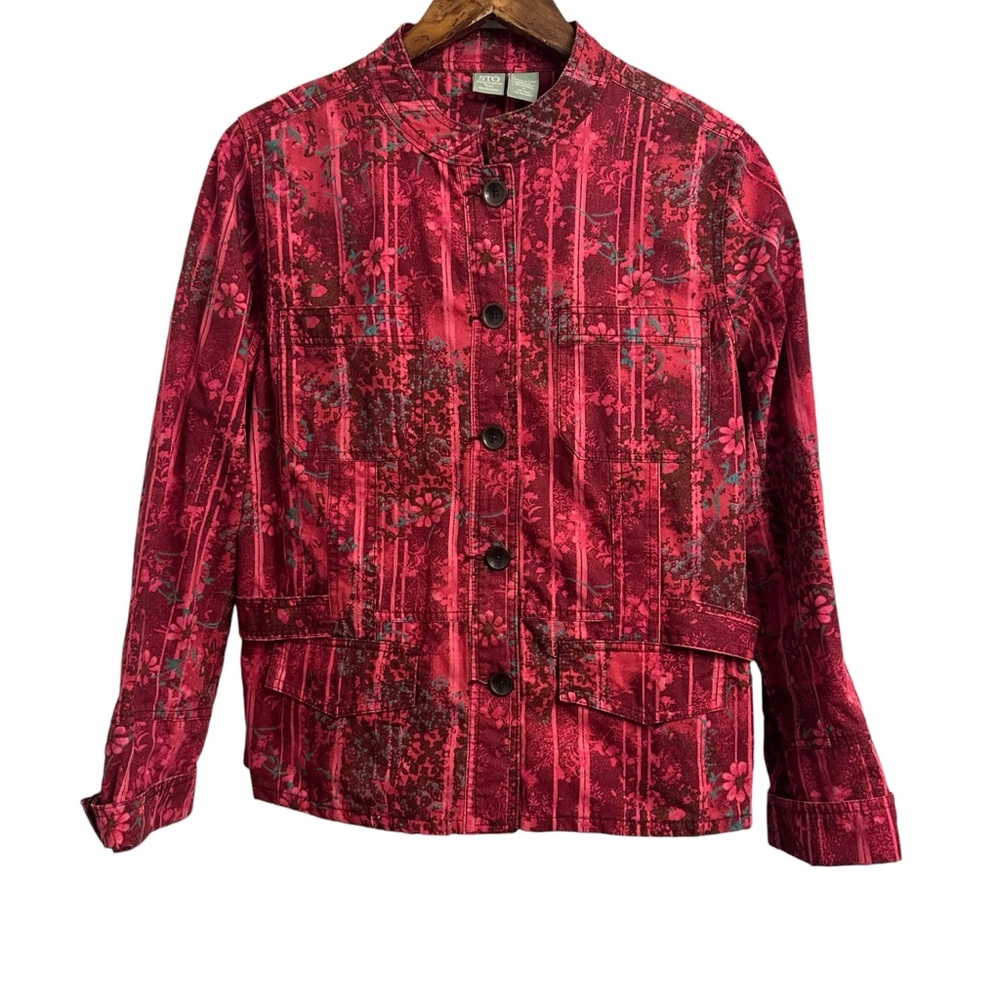 STO Susquehanna Trail Outfitters Button Down Denim Style Jacket Women’s Large